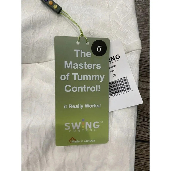 NWT Swing Control Golf Pants Ivory Pattern Size 6 New - Picture 2 of 6